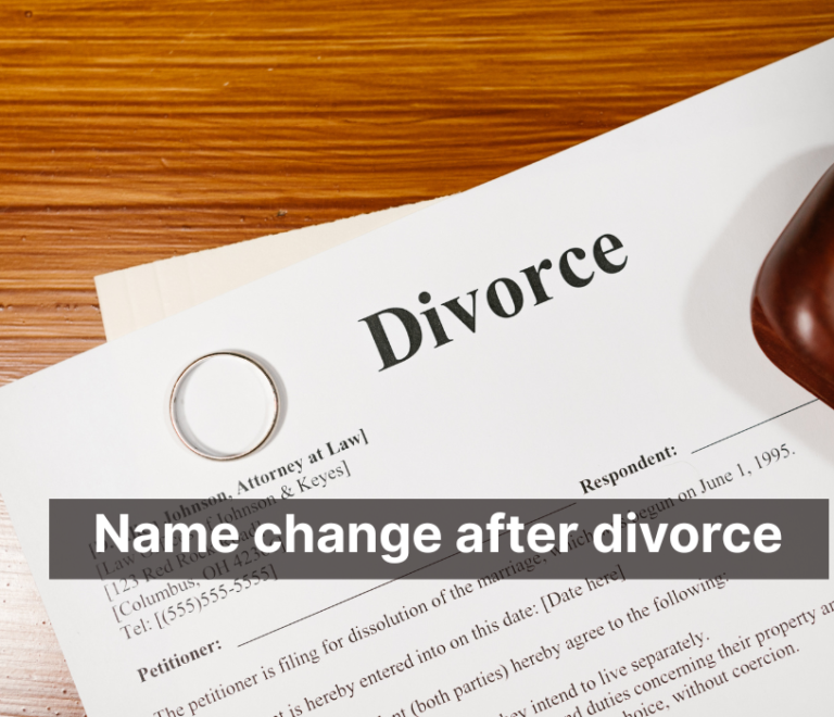 Name change after divorce