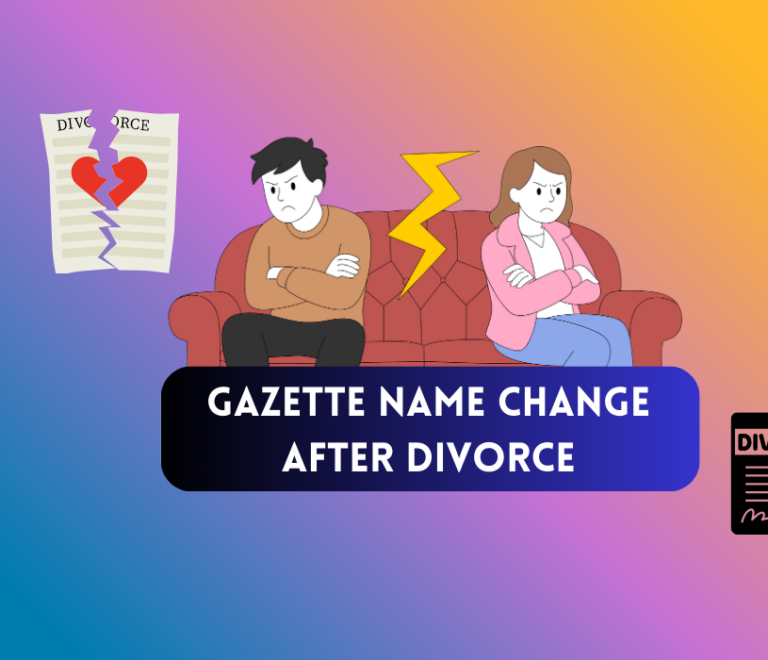Gazette Name Change After Divorce