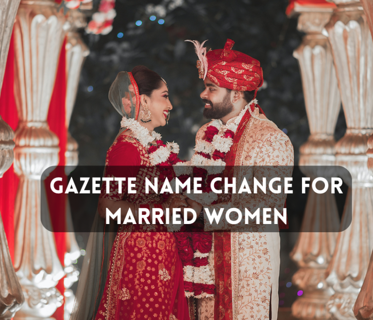 Gazette name change for married women