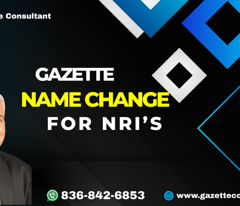 Gazette name change for NRIs