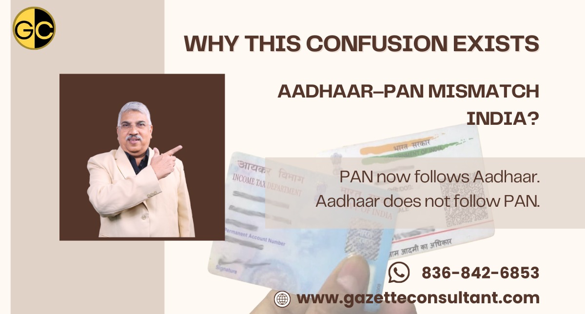 PAN and Aadhaar Name Mismatch: How to Fix It