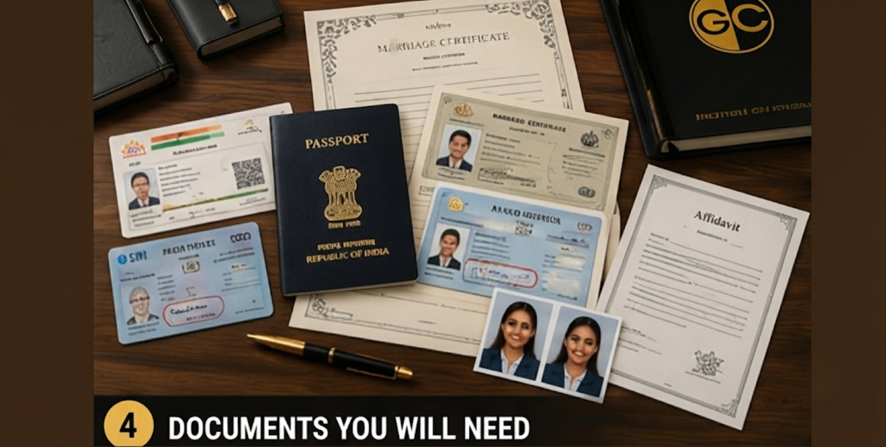 Documents you will need for surname change