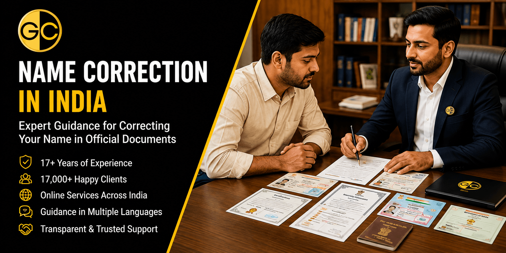 Name correction in India — Gazette Consultant