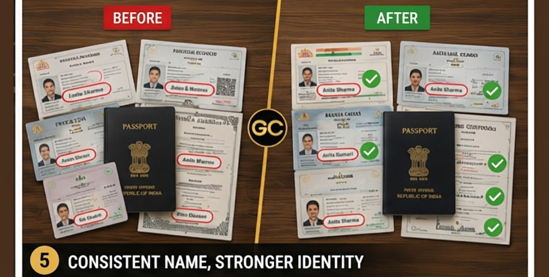 Consistent name, stronger identity