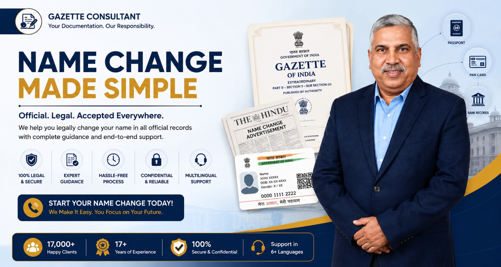 What is a name change in India